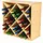 Proregal Weinregal 60 x 60 x 30 cm Natur