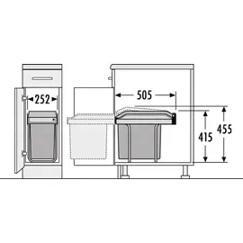HAILO SingleBox 24 l Grau