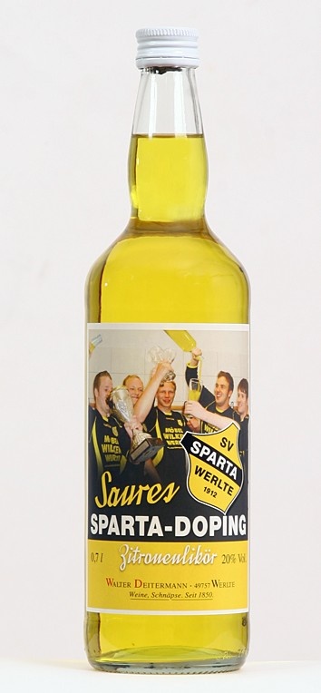Saures Sparta Doping, Zitronenlikör 20%