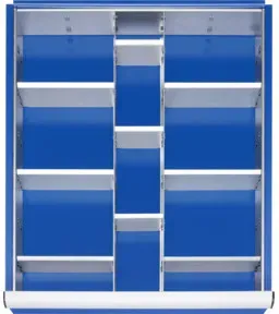 Rau Schubladen-Einteilungs-Set Schublade-L 2 Trenn + 9 Steckwände