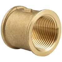 Tecuro Muffe Innengewinde Rp 1 1/2 Zoll, Messing blank