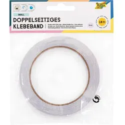 folia doppelseitiges Klebeband 5,0 mm x 18,0 m, 1 Rolle