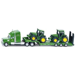 Freightliner Tieflader mit John Deere Traktoren