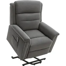 Homcom elektrischer Aufstehsessel mit Liegefunktion, Seniorensessel, Grau 89x96x108cm Aosom