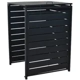 Merxx Mülltonnenabdeckung Anbau groß 76 x 128 cm grau