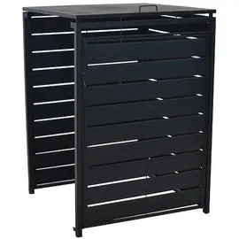Merxx Mülltonnenabdeckung Anbau groß 76 x 128 cm grau