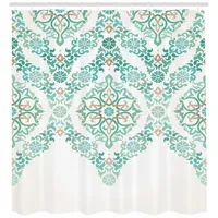 ABAKUHAUS Duschvorhang 175 x 200 cm grün