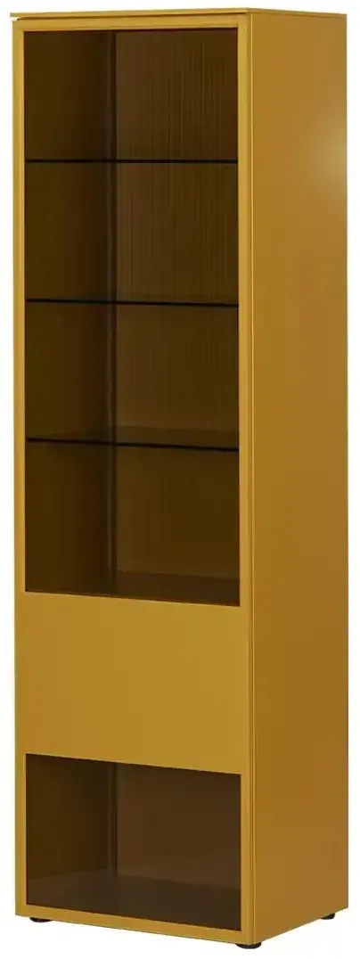SCHÖNER WOHNEN Kollektion Vitrine  Amaya , gelb , Maße (cm): B: 61 H: 201 T: 45.0