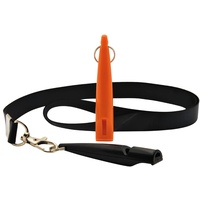 Edpros 2er Pack Hundepfeifen mit genormeter Frequenz, laut und weitreichend für die Hundeausbildung (1x schwarz 1x orange)