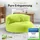 Green Bean Indoor, Hellgrün, Textil, Füllung: EPS Mikroperlen,Styroporkugeln,Styroporkugeln, Rund, 90x50x50 cm, Hergestellt in Deutschland, Gartenmöbel, Outdoor-Sitzsäcke