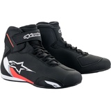 Alpinestars Sektor Motorradschuhe, schwarz-weiss-rot, Größe 40 41