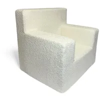 FORTISLINE Kindersessel aus Schaumstoff mit abnehmbarem Bezug Kuschelsessel beige