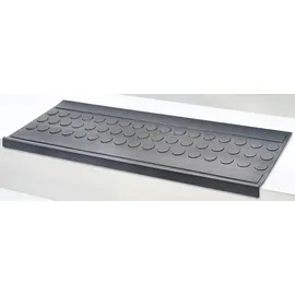 Jet-Line Stufenmatte Melina Außenbereiche Treppenmatten Antirutschmatte 25x75cm schwarz Punkt groß außen rutschhemmend 25 x 75 cm