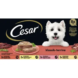 Cesar Klassik-Terrine 4 Varietäten 64x150g