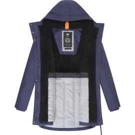 Ragwear Damen, Wintermantel Warmer atmungsaktiver und wasserdichter Winterparka mit Kapuze Elsien YOUMODO Midnight Gr. L (40), blau (dunkelblau), Obermaterial: 100% Polyester. Innenfutter: 100% Polyester. Wattierung: 100% Polyester, tailliert ca.