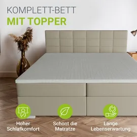 Juskys Seattle 180 x 200 cm Beige