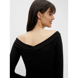 Pieces Langarmshirt Schwarz XS