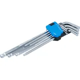 BGS Winkelschlüssel-Satz Zollgrößen Innensechskant / Innensechskant mit Kugelkopf 1/16" - 3/8" 9-tlg.