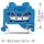 WAGO GmbH& Co. KG Durchgangsklemme 0,08-4mmq blau 281-104