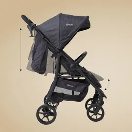 BabyGO 3 in 1 Kinderwagen black
