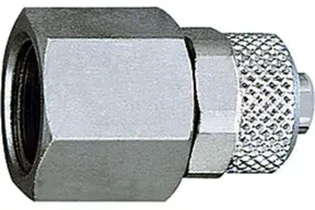 Riegler Gerade Aufschraubverschraubung, G 1/8 i., für Schlauch 6/4