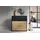byLIVING Rimini 80 x 80 x 40 cm Schwarz / Artisan Eiche