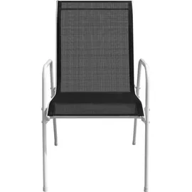 vidaXL Bistroset 3-tlg. weiß/schwarz 43314