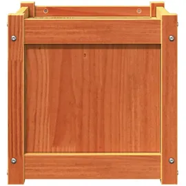 vidaXL Pflanzkübel 2 Stk. Wachsbraun Massivholz Kiefer