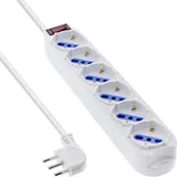 InLine Steckdosenleiste 1,5 m Weiß 6 St.