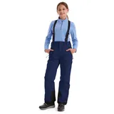 KILLTEC Mädchen Skihose mit abzippbarem Latz und Kantenschutz Girls Skihose 242, dunkelnavy, 152, 43402-000