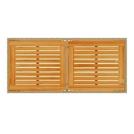 vidaXL Gartentisch mit Akazienholz-Platte 115 x 54 x 74 cm Beige