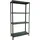 SCHULTE Regalwelt Steckregal Metall 180 cm x 100 cm x 40 cm Graugrün 4 Fachböden