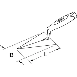 KS Tools Spitzkelle 160 mm (963.9553)