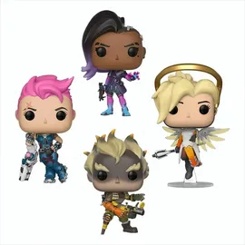 Funko Overwatch - Sombra/Zarya/Junkrat/Mercy 9 cm (4er Set)