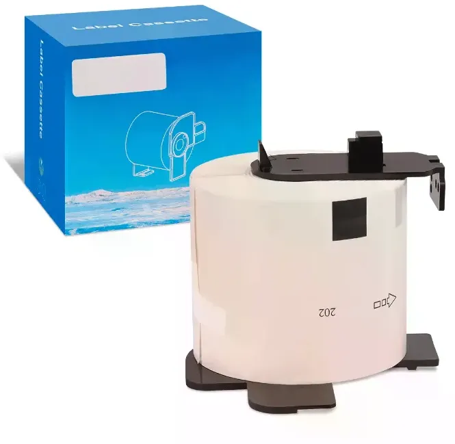 Etiketten kompatibel zu Brother DK11218  weiss  rund  24mm  1000 St. VE