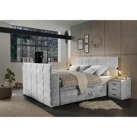 Uno Carryhome Boxspringbett Silberfarben