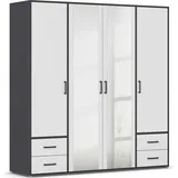 Rauch Drehtürenschrank VOYAGER 187 x 194 x 53 cm Grau