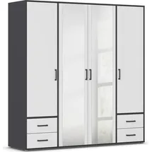 Rauch Drehtürenschrank VOYAGER 187 x 194 x 53 cm Grau