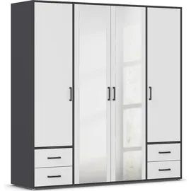 Rauch Drehtürenschrank VOYAGER 187 x 194 x 53 cm Grau