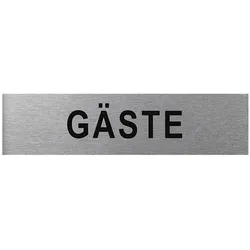 ProPlus SF_972115 Aluminium Türschild "Gäste" 160x40mm Tür Schild
