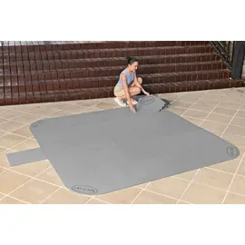 BESTWAY Lay-Z-Spa Bodenschutzunterlage grau 196 x 196 cm