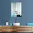 PonteSino HOKO Badspiegel LED Antibeschlag Wandspiegel 50x70+Uhr+Warmweiß-Kaltweiß-Neutral 2700-6500 K. mit Touch Schalter/Wandschalter einschaltbar. Hannover - Transparent