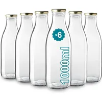 Espírito rebelde 6 leeren Glasflaschen à 1000 ml mit