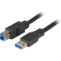 EFB-Elektronik EFB Elektronik 5,0m, schwarz, Premium, Für Datenübertragungsraten bis zu 5 m, USB 3.2 Gen 1), (3.1 Gen 1) USB A USB B