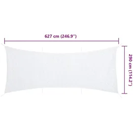vidaXL Tarnnetz mit Aufbewahrungstasche 627x290 cm Weiß