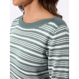 Casual Looks Ringel-Pullover Jade/Ecru 50