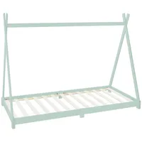 ML-Design Kinderbett Kinderhaus 90 x 200 cm Kiefer mint