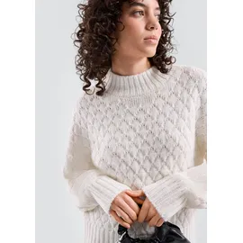 QS Strukturierter Pullover Beige XS