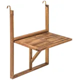 Estexo Balkontisch Hängetisch Balkonhängetisch Klappbar Klapptisch Balkon Tisch Holz