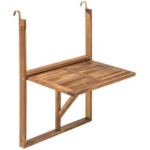 Estexo Balkontisch Hängetisch Balkonhängetisch Klappbar Klapptisch Balkon Tisch Holz